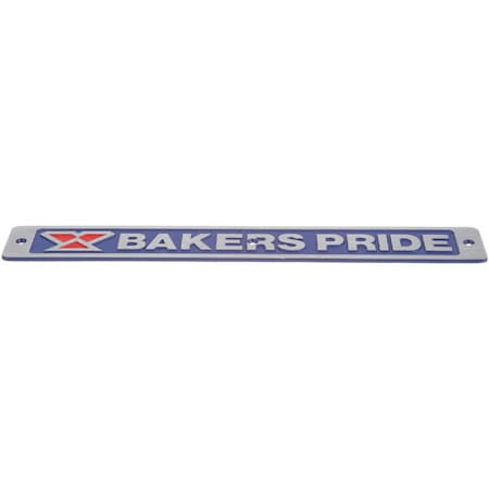 Bakers Pride Nameplate 2M-U1043A